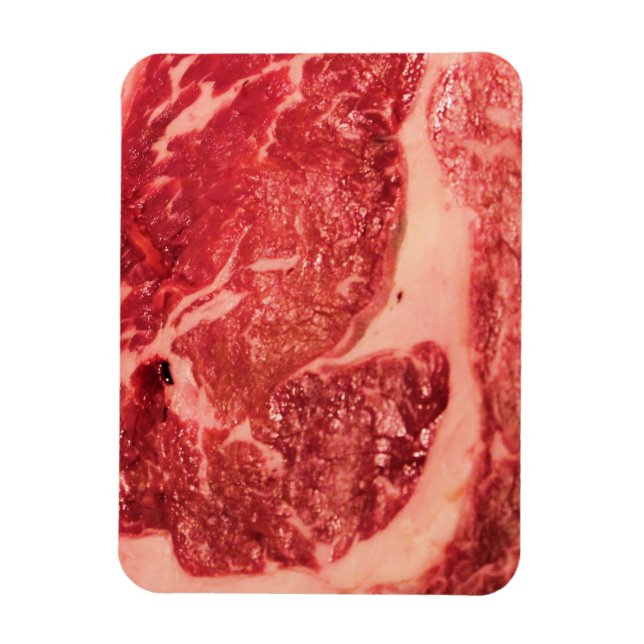 Raw Meat Ribeye Steak Magnet (Vertical)