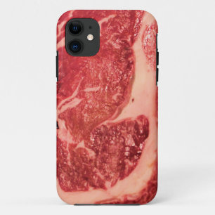 Raw Meat Ribeye Steak Texture iPhone 11 Case