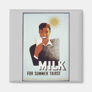 Raw milk Gifts and T-shirts Magnet