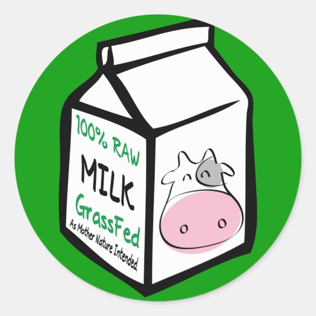 Raw Milk Organic Planet Stickers (Front)