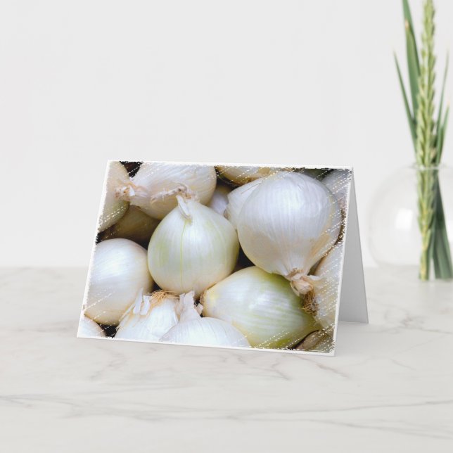 Raw Onion Social Distancing Card (Front)