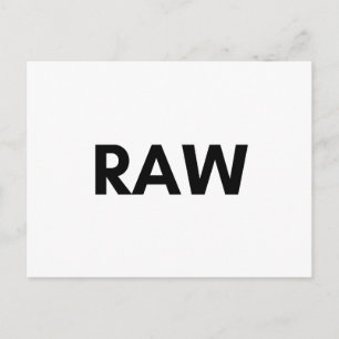 raw postcard