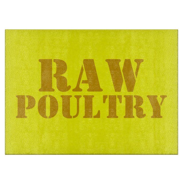 Raw poultry cutting board (Front)