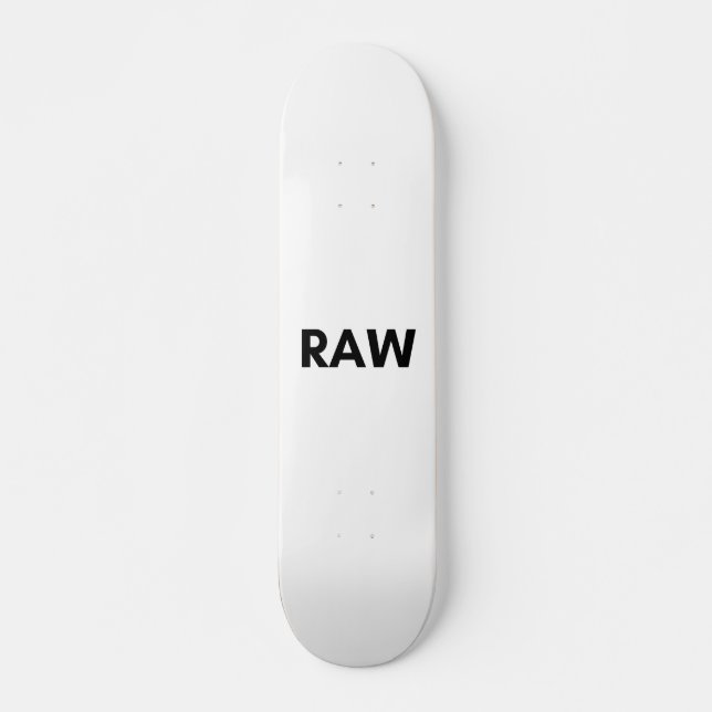 raw skateboard (Front)