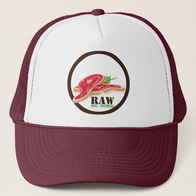 Raw Steak Organic Planet Hats (Front)