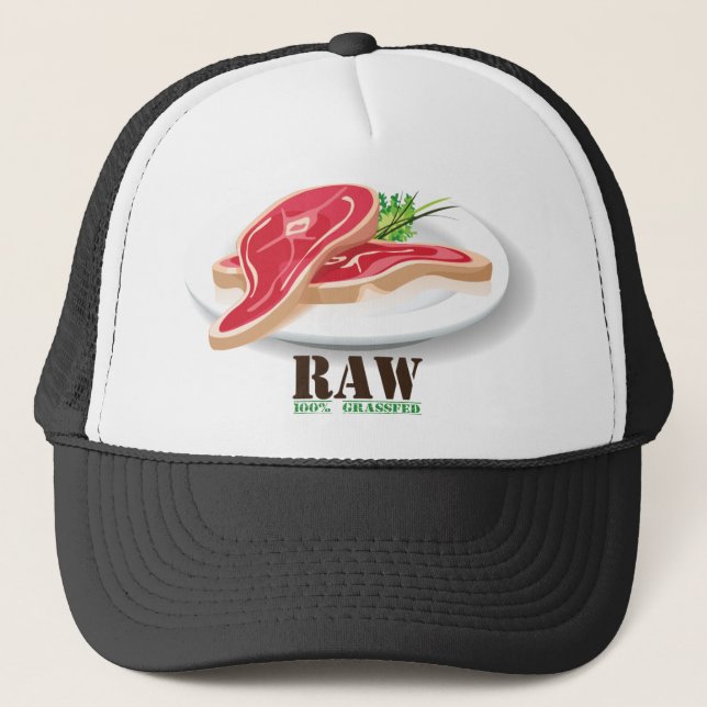 Raw Steak Organic Planet Hats (Front)