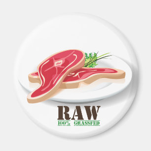 Raw Steak Organic Planet Magnets