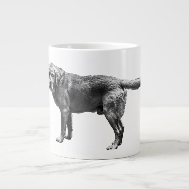 Raw Watchful Gaze Large Coffee Mug (Front)