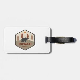Rawah Wilderness Colorado Bear Luggage Tag