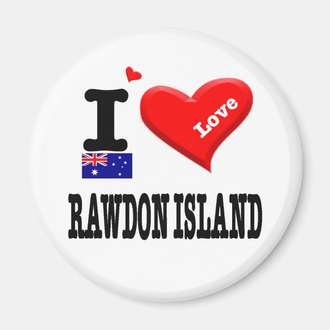 RAWDON ISLAND - I Love Magnet (Front)