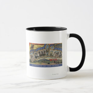 Rawlins, Wyoming - Large Letter Scenes Mug