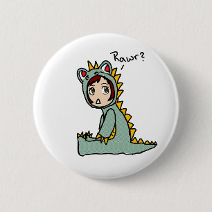Rawr 6 Cm Round Badge
