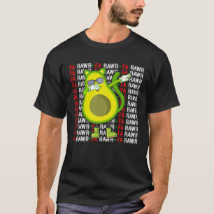 Rawr Dabbing Avocato Cat Avocado Vegan And Cat Lov T-Shirt