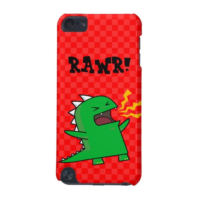 RAWR Dino - customisable! (small) iPod Touch (5th Generation) Cover (Back)