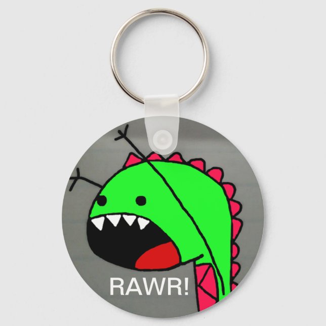 Rawr Dino Key Ring (Front)