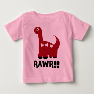 Rawr Dino Red Baby T-Shirt