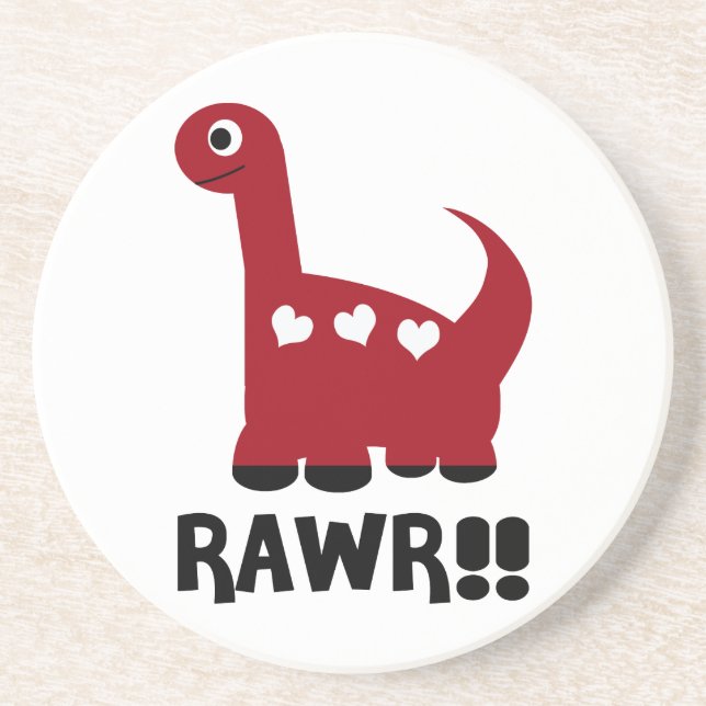 Rawr Dino Red Coaster (Front)