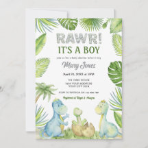 Rawr Dinosaur Baby Shower