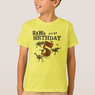 Rawr Dinosaur Birthday Shirt