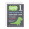 Rawr Dinosaur Chalkboard 1st Birthday Invitation