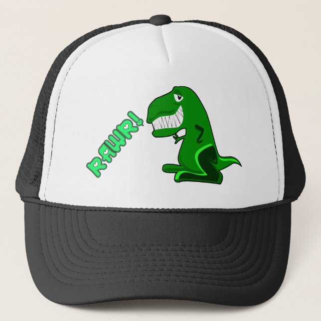 RAWR DINOSAUR TRUCKER HAT (Front)