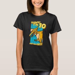 Rawr I'm 10 Birthday Boys 10th Birthday Dino Ptero T-Shirt