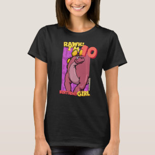 Rawr I'm 10 Birthday Girls 10th Birthday Dino Wuer T-Shirt