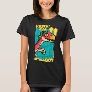 Rawr I'm 11 Birthday Boys 11th Birthday Dino Dein T-Shirt