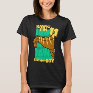 Rawr I'm 11 Birthday Boys 11th Birthday Dino Rebb T-Shirt