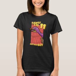 Rawr I'm 11 Birthday Boys 11th Birthday Dino Urbac T-Shirt