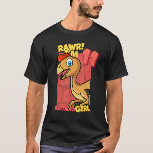 Rawr I'm 11 Birthday Girls 11th Birthday Dino Ovi T-Shirt