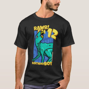 Rawr  I'm 12 Birthday Boys 12th Birthday Dino Zeph T-Shirt