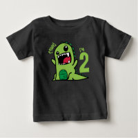 Rawr I'm 2, 2th Birthday Dinosaur Shirt 