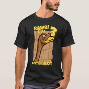 Rawr I'm 3 Birthday Boys 3rd Birthday Dino Gallim T-Shirt