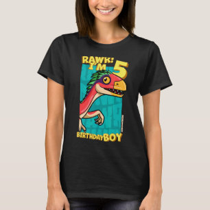 Rawr  I'm 5 Birthday Boys 5th Birthday Dino Deinon T-Shirt