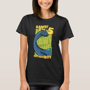 Rawr I'm 5 Birthday Boys 5th Birthday Dino Quaesi T-Shirt