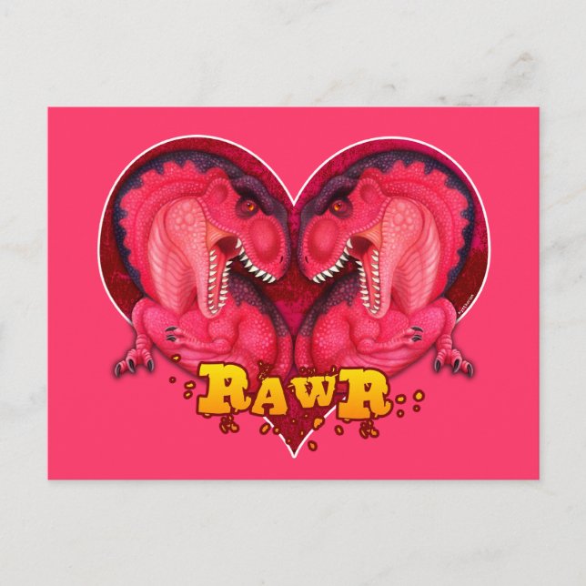 Rawr Love-a-saurus Postcard (Front)
