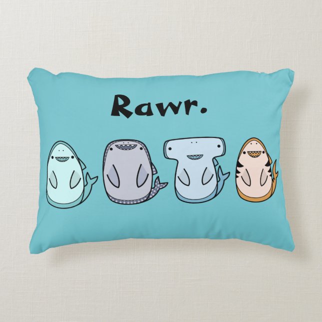 Rawr: Shark pillow (Front)