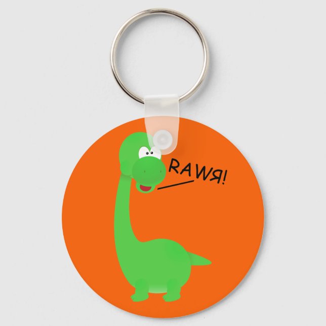 Rawrosaur Dinosaur Key Ring (Front)