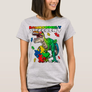 Rawrsomely different dinosaur autism awareness top