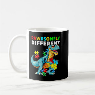 Rawrsomely Different shirt Dinosaur Dino Autism Aw Coffee Mug