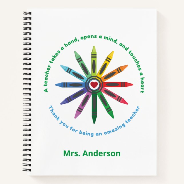 Ray of Crayons / Teacher Appreciation Notebook (Front)