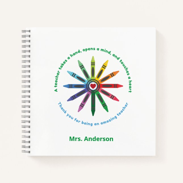 Ray of Crayons / Teacher Appreciation Notebook (Front)
