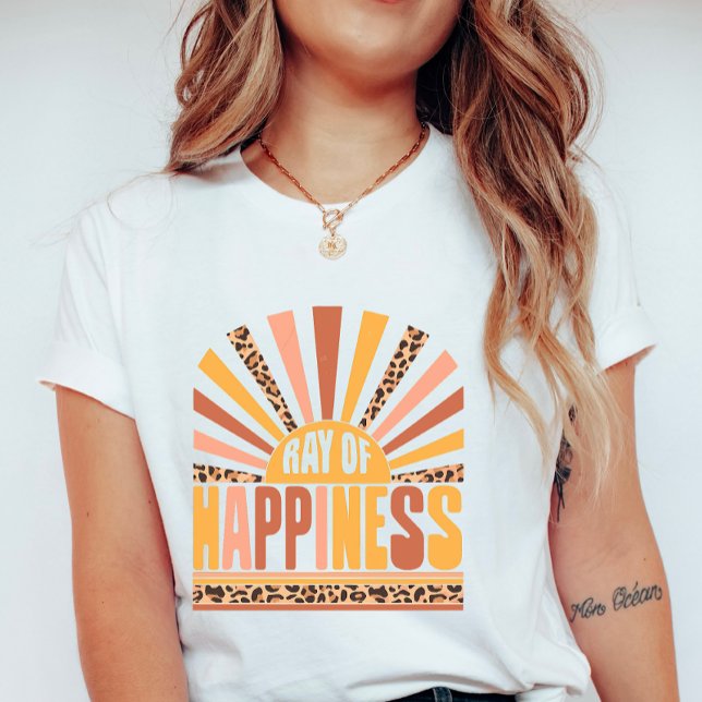 Ray of Happiness, Retro Sunshine Summer T-Shirt (Creator Uploaded)