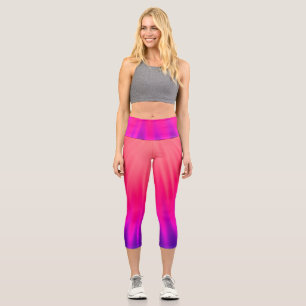 Ray of Light - Pink & Purple Capri Leggings
