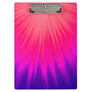 Ray of Light Pink Purple Clipboard