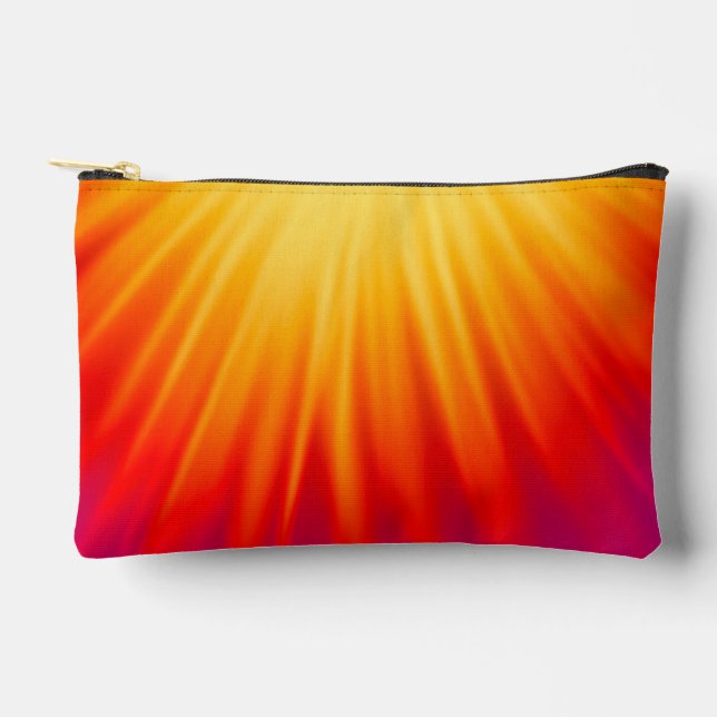 Ray of Light Yellow and Red  Accessory Pouch (Front)