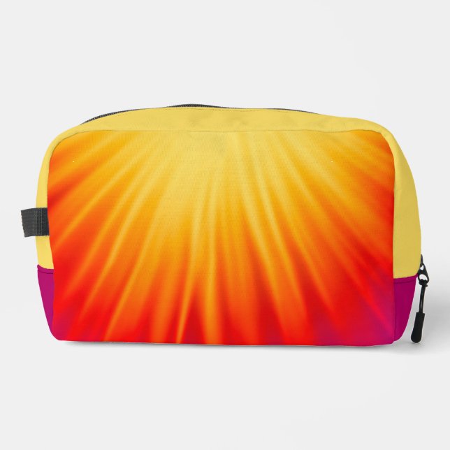 Ray of Light Yellow and Red  Dopp Kit (Front)
