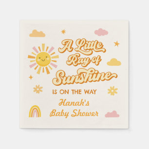 Ray of Sunshine Baby Shower Napkin