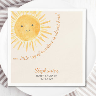 Ray Of Sunshine Baby Shower Napkin